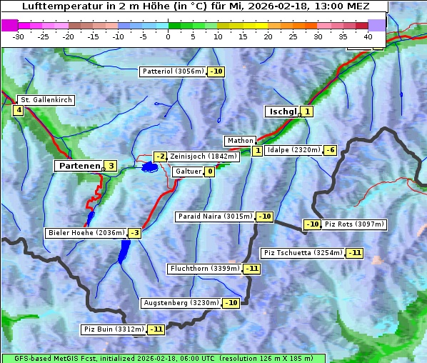 Temperatur, 18. 2. 2026