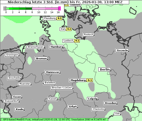 Niederschlag, 30. 1. 2026