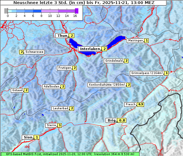 Neuschnee, 21. 11. 2025