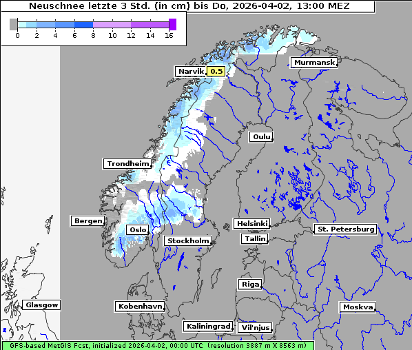 Neuschnee, 2. 4. 2026