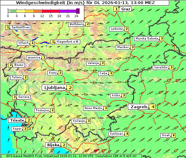 Wind, 13. 1. 2026