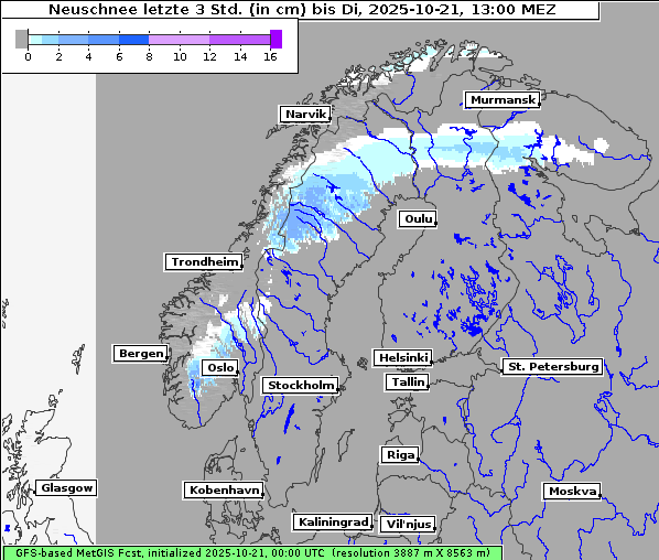 Neuschnee, 21. 10. 2025