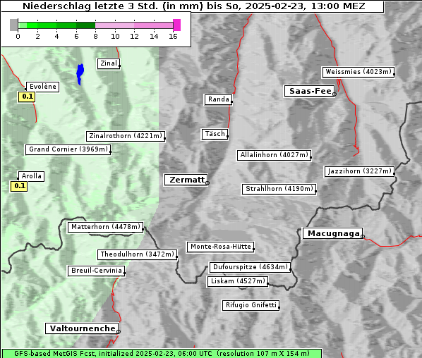 Niederschlag, 23. 2. 2025