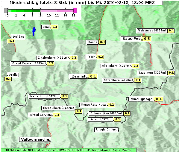 Niederschlag, 18. 2. 2026