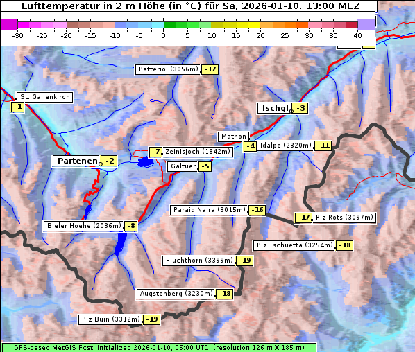 Temperatur, 10. 1. 2026