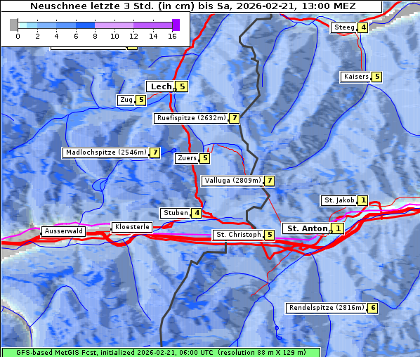 Neuschnee, 21. 2. 2026
