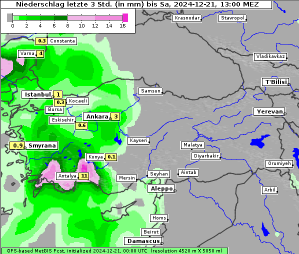 Niederschlag, 21. 12. 2024