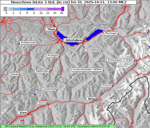 Neuschnee, 21. 10. 2025