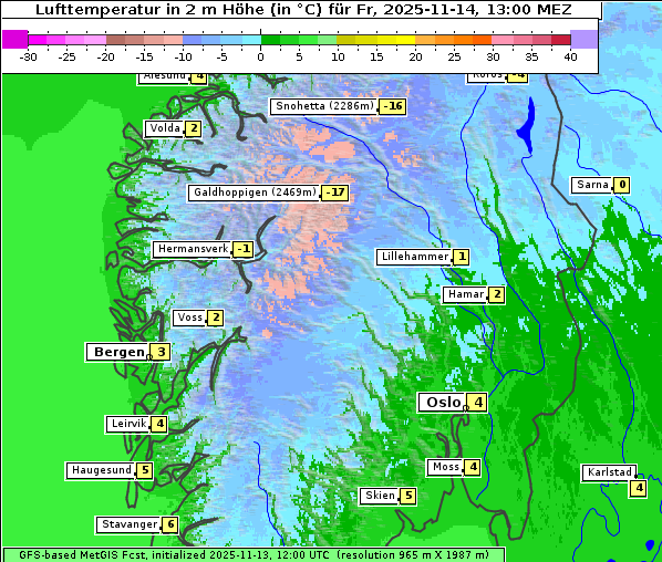 Temperatur, 14. 11. 2025