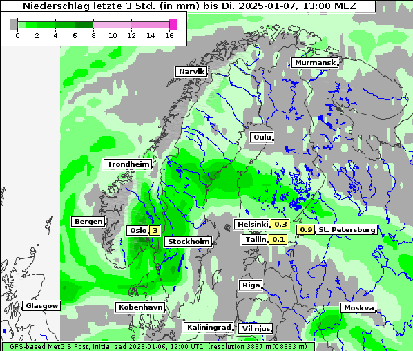 Niederschlag, 7. 1. 2025
