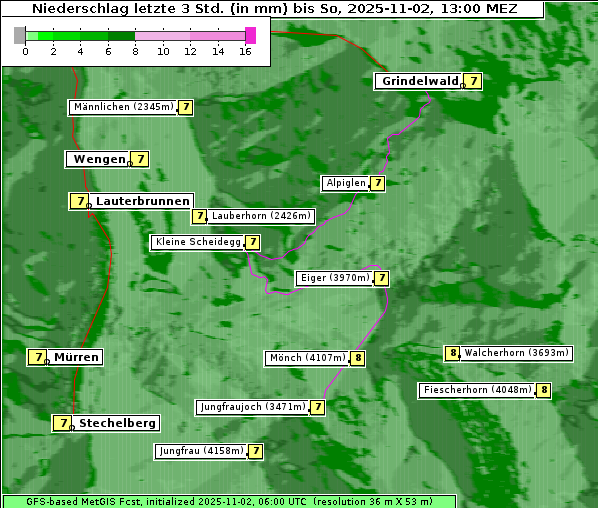 Niederschlag, 2. 11. 2025