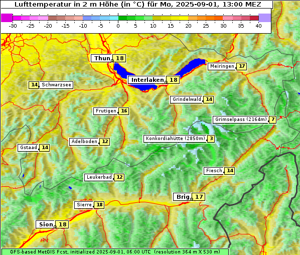 Temperatur, 1. 9. 2025