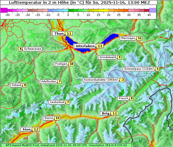 Temperatur, 16. 11. 2025