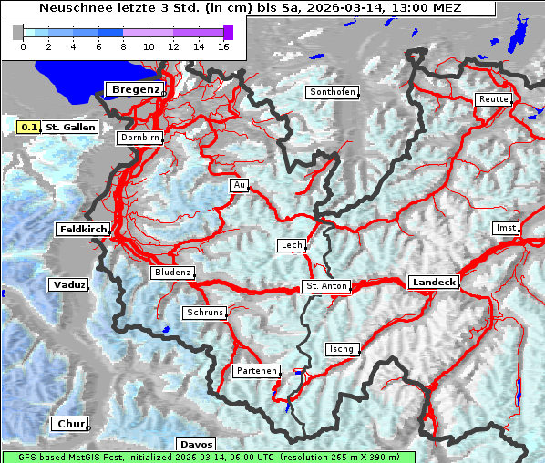 Neuschnee, 14. 3. 2026