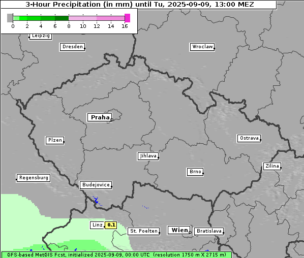 Niederschlag, 9. 9. 2025