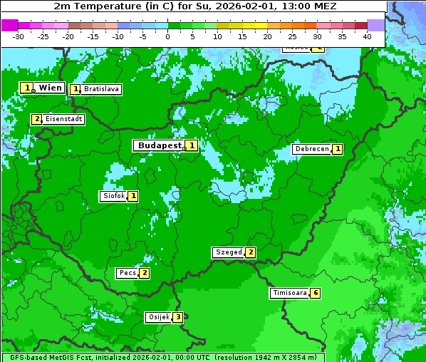 Temperatur, 1. 2. 2026
