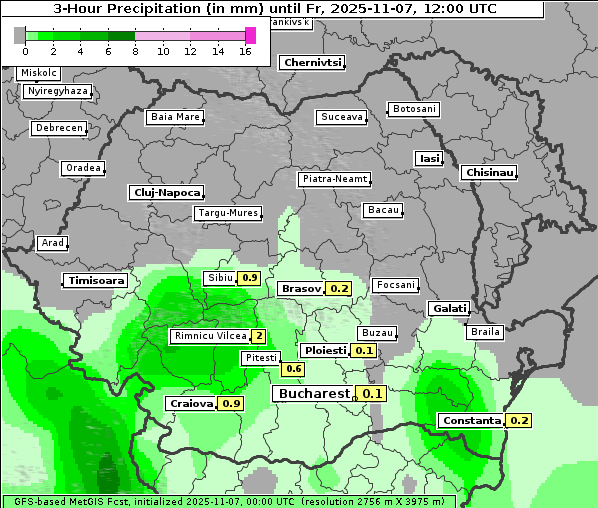 Niederschlag, 7. 11. 2025