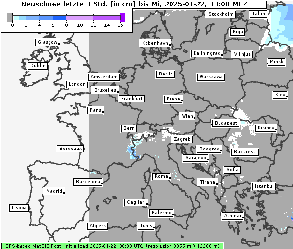 Neuschnee, 22. 1. 2025