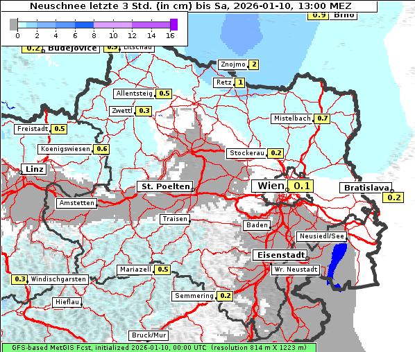 Neuschnee, 10. 1. 2026