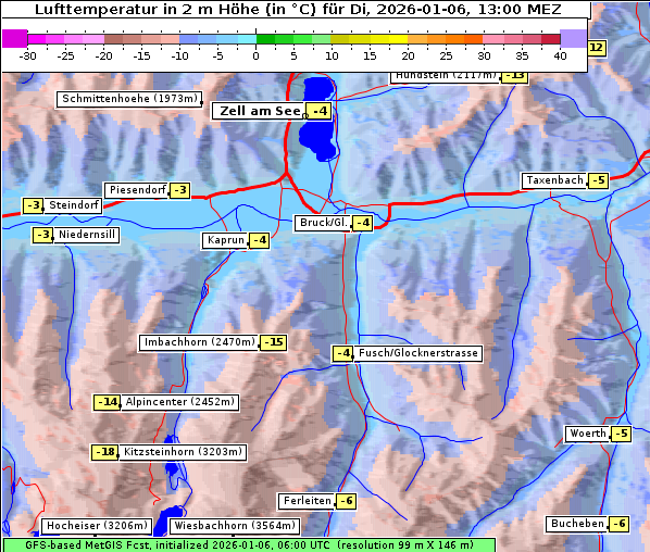 Temperatur, 6. 1. 2026