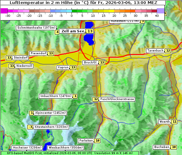 Temperatur, 6. 3. 2026