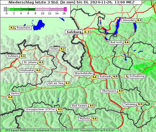 Niederschlag, 26. 11. 2024