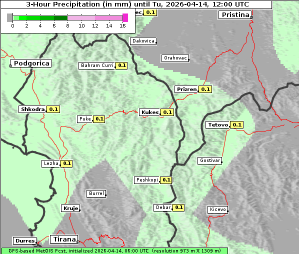 Niederschlag, 14. 4. 2026