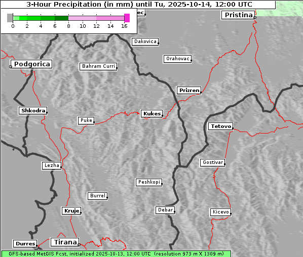 Niederschlag, 14. 10. 2025