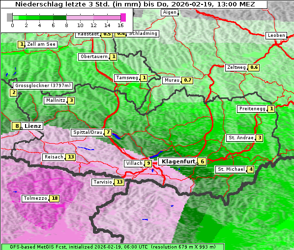 Niederschlag, 19. 2. 2026