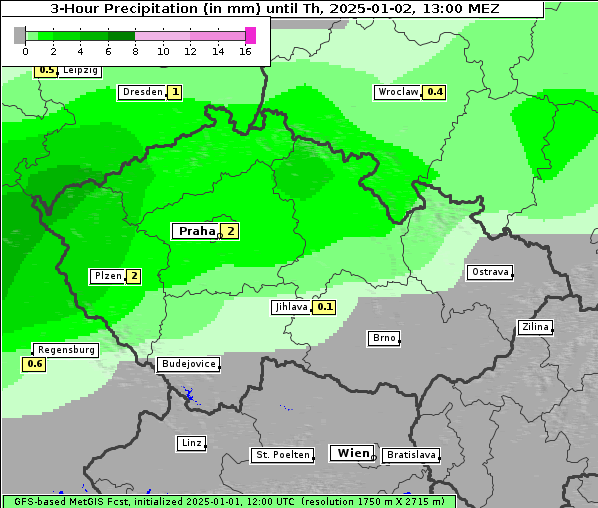 Niederschlag, 2. 1. 2025