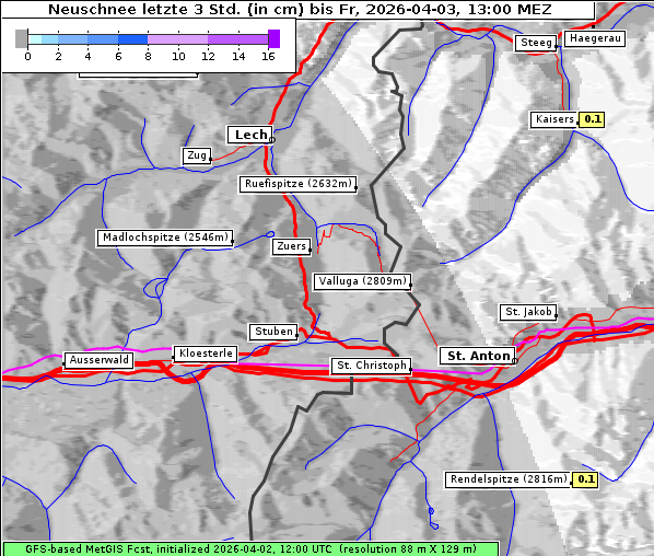 Neuschnee, 3. 4. 2026