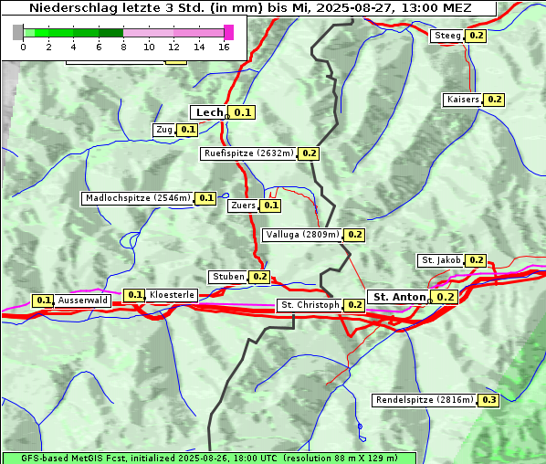 Niederschlag, 27. 8. 2025
