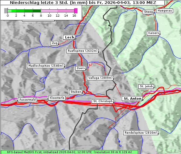 Niederschlag, 3. 4. 2026