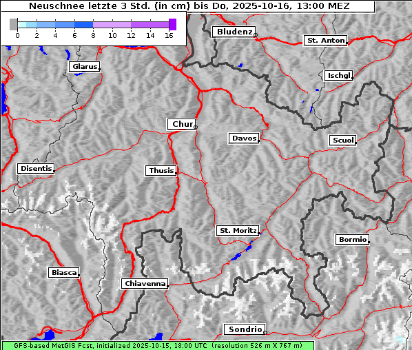 Neuschnee, 16. 10. 2025