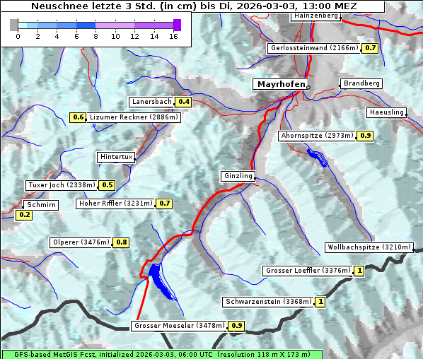 Neuschnee, 3. 3. 2026
