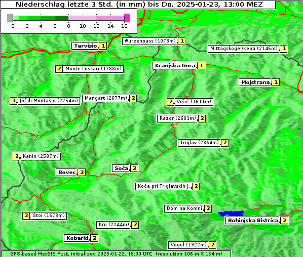 Niederschlag, 23. 1. 2025