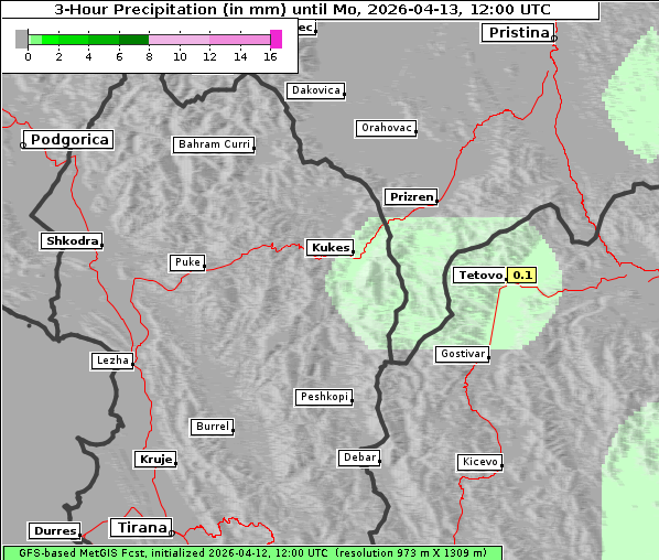 Niederschlag, 13. 4. 2026