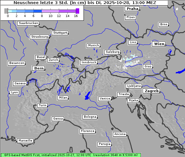 Neuschnee, 28. 10. 2025