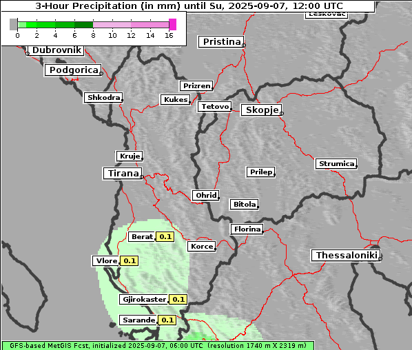 Niederschlag, 7. 9. 2025