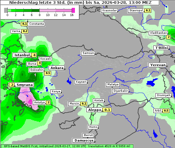 Niederschlag, 28. 3. 2026