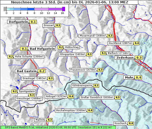 Neuschnee, 6. 1. 2026