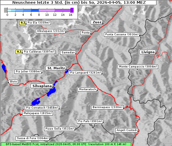 Neuschnee, 5. 4. 2026