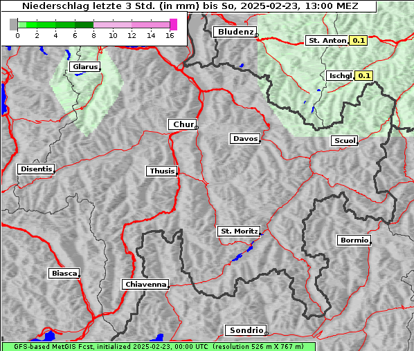 Niederschlag, 23. 2. 2025