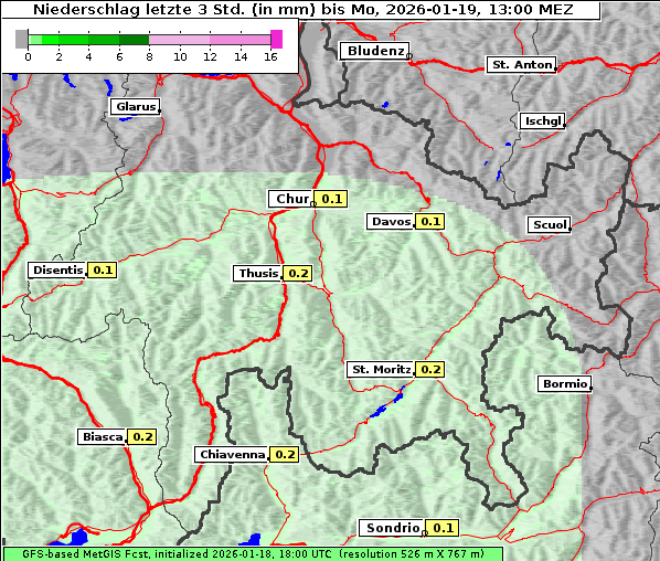 Niederschlag, 19. 1. 2026