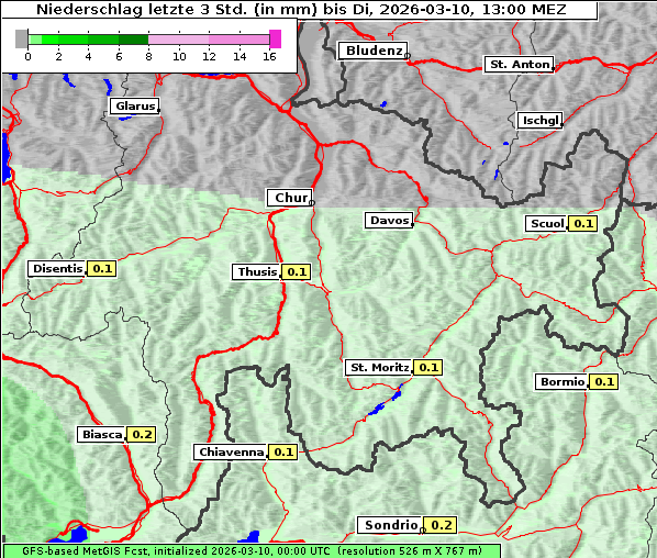 Niederschlag, 10. 3. 2026