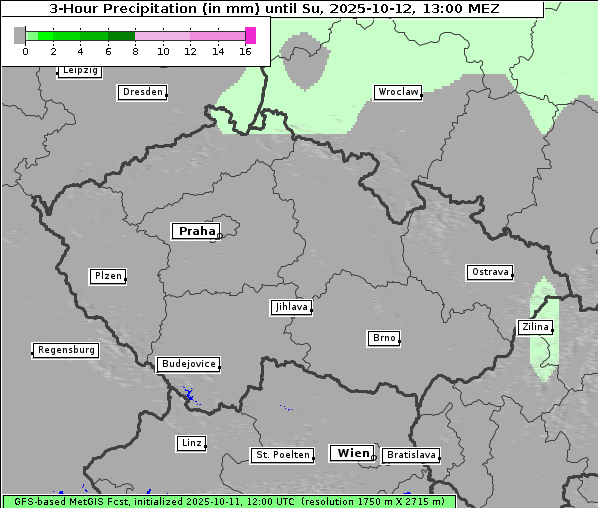 Niederschlag, 12. 10. 2025