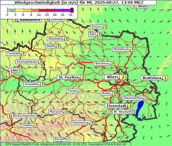 Wind, 27. 8. 2025
