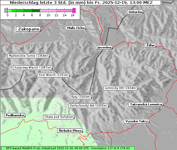 Niederschlag, 19. 12. 2025
