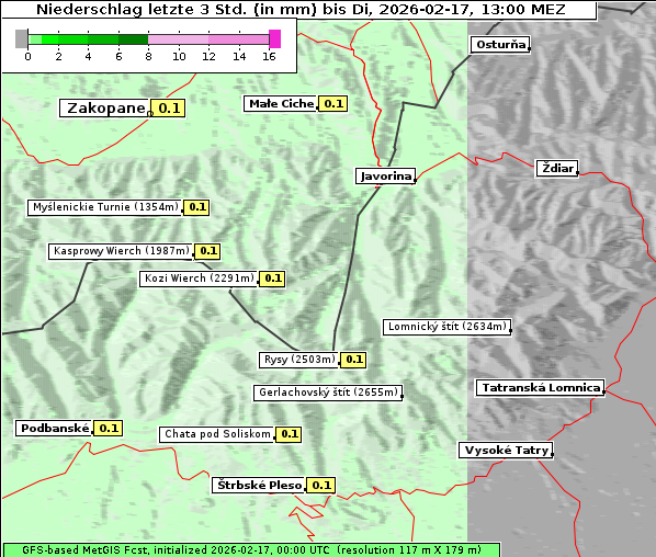 Niederschlag, 17. 2. 2026
