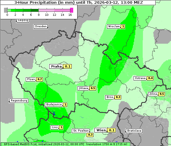 Niederschlag, 12. 3. 2026